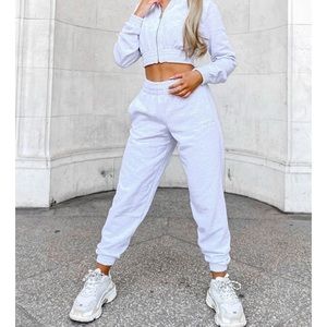 GYM KING BOYFRIEND JOGGER - GREY MARL